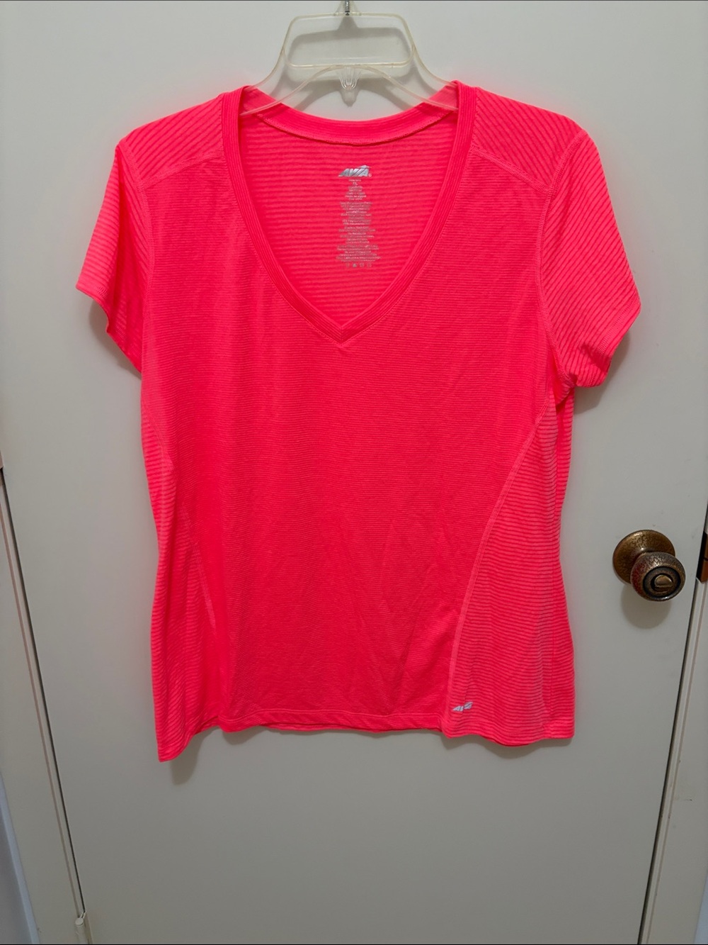 Avia Women's Orange V-Neck Active Tee